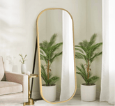 Gharaana Mirrors Capsule Metal Floor Mirror